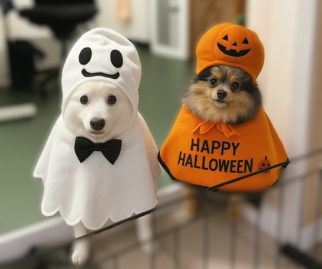 HappyHalloween🎃✨看板犬たちのハロウィン仮装👻